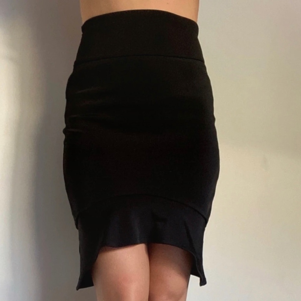 Black pencil skirt